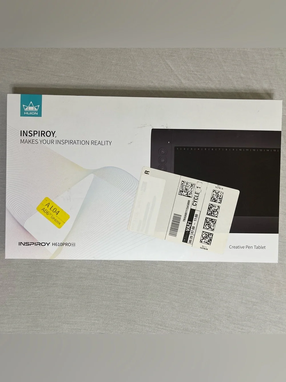 Huion Inspiroy Black Graphics Drawing Tablet with Pen and Accessories H610PROV2